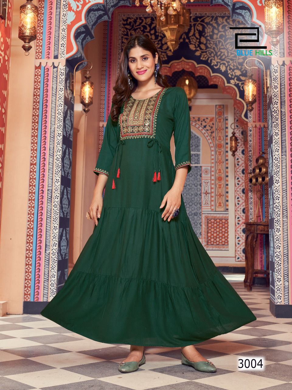 Blue Hills Jasmine 3 Designer Wholesale Anarkali Kurti Collection